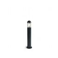 Palo Da Esterno H75Cm Moderno Torch Alluminio E Vetro Grigio 1 Luce E27