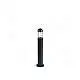 Palo Da Esterno H75Cm Moderno Torch Alluminio E Vetro Grigio 1 Luce E27