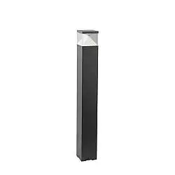 Paletto Alto Moderno Diamond Alluminio Grafite E Termoplastica 12W Led 3000K