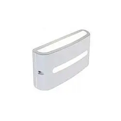 Applique Da Esterno Moderna Post Alluminio E Termoplastica Bianco Led 10W 3000K