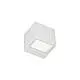 Applique Da Esterno Mini Biemissione Box Alluminio Bianco 5,5+5,5W Led 3000K