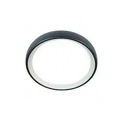 Plafoniera Esterno Moderna Loft Alluminio E Termoplastica Grigio Led 18W 4000K