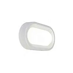 Plafoniera Esterno Moderna Orion Alluminio E Termoplastica Bianco Led 18W 4000K