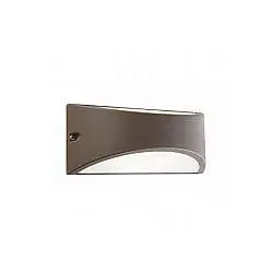 Applique Da Esterno Moderna Lhasa Alluminio E Termoplastica Caffè Led 10W 4000K