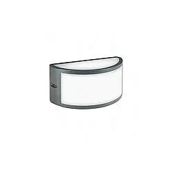 Applique Da Esterno Moderna Petit Alluminio E Termoplastica Grigio Led 10W 4000K