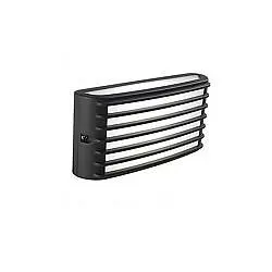 Applique Da Esterno Moderna Grid Alluminio E Termoplastica Grigio Led 10W 4000K