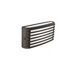 Applique Da Esterno Moderna Grid Alluminio E Termoplastica Caffè Led 10W 4000K