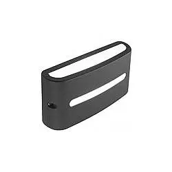 Applique Da Esterno Moderna Post Alluminio E Termoplastica Grigio Led 10W 4000K