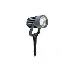 Faretto Da Esterno Moderno Tube Alluminio E Vetro Grigio Led 12W 4000K