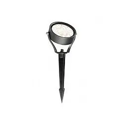 Faretto Con Picchetto Da Esterno Ciakalluminio E Vetro Grigio Led 15W 4000K