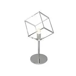 Lampada Scrivania-Ufficio Moderna Frame Metallo Cromo 1 Luce G9