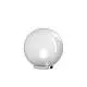 Lampada Contemporanea Glitter Metallo Cromo Vetro Soffiato Trasp 1 Luce E27 30Cm