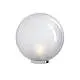 Lampada Contemporanea Glitter Metallo Cromo Vetro Soffiato Trasp 1 Luce E27 40Cm