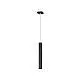 Sospensione Moderna Square Tube Metallo Nero 1 Luce Gu10
