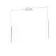 Sospensione Moderna Square Tube Metallo Bianco 2 Luci Gu10