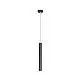Sospensione Moderna Round Tube Metallo Grigio Antracite 1 Luce Gu10
