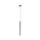 Sospensione Moderna Round Tube Metallo Grigio 1 Luce Gu10