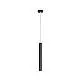 Sospensione Moderna Round Tube Metallo Marrone 1 Luce Gu10