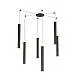 Sospensione Moderna Round Tube Metallo Marrone 6 Luci Gu10