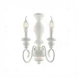 Applique Shabby Chic Cascina Bianco 2 Luci E14